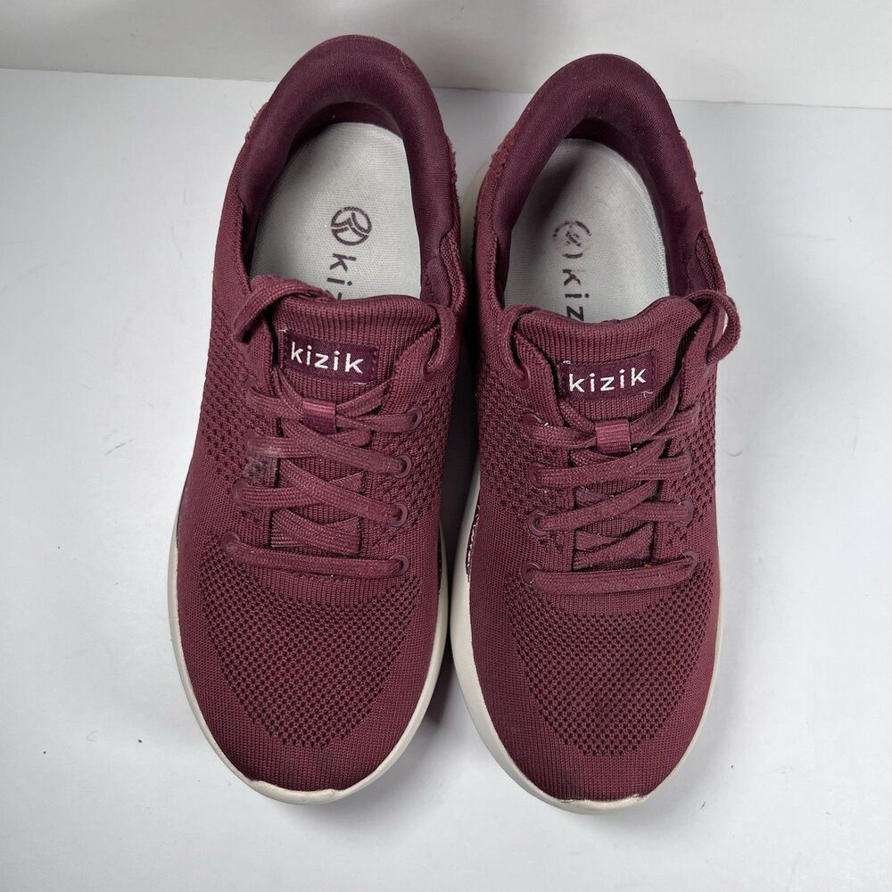 Kizik Lima Red Hands Free Lace Up Shoes Sneakers Women's Size 6.5 - Picture 6 of 9